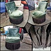 vintage upholstered armchair